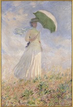 Monet, Claude - Woman with a Parasol (Essai de figure en plein air (vers la droite)