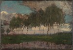 Mondrian, Piet - The Gein: Trees by the water