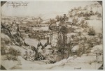Leonardo da Vinci - Tuscan Landscape (Arno Valley landscape)