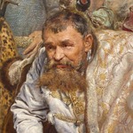 Matejko, Jan Alojzy - Stephen Báthory at Pskov. Detail: Grigory Nashchokin