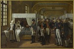 Veron-Bellecourt, Alexandre - Napoleon I visiting the infirmary of Les Invalides, February 11, 1808