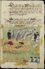 Wick, Johann Jakob - The Burning of three witches in Baden on November 4, 1585