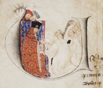 Anonymous - Lubert Hautscilt handing over the Certificate of Membership in the Fratres ad Succurendum Brotherhood to Duke of Berry