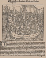 Anonymous - The return of Christopher Columbus from India. From Historia General de las Indias y Nuevo Mundo, by Francisco López de Gómara