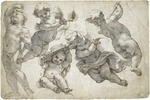 Gaulli (Il Baciccio), Giovanni Battista - Five flying putti