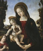 Pinturicchio, Bernardino - Virgin and child with John the Baptist as a Boy