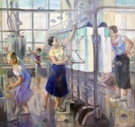 Zagoskin, David Efimovich - Women's workshop at the Sevkabel Factory