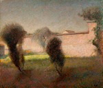 Barabino, Angelo - Landscape. The wall