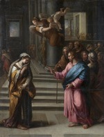 Allori, Alessandro - Christ and the Woman Taken in Adultery