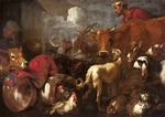 Castiglione, Giovanni Benedetto - The Animals Board Noah's Ark