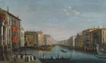 Bison, Giuseppe Bernardino - View of the Grand Canal from the Palazzo Balbi looking toward the Rialto Bridge with a Regatta
