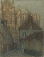 Le Sidaner, Henri - The Beauvais Cathedral at sunset
