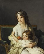 Vincent, François André - Portrait of Madame Boyer-Fonfrède with son