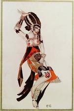 Sudeykin, Sergei Yurievich - Costume design for the Ballet The Tragedy of Salome by Florent Schmitt