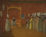 Vanmour (Van Mour), Jean-Baptiste, (School) - Sultan Ahmed III Receiving a European Ambassadorial Delegation at the Topkapi Palace