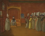 Vanmour (Van Mour), Jean-Baptiste, (School) - Sultan Ahmed III Receiving a European Ambassadorial Delegation at the Topkapi Palace