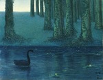 Degouve de Nuncques, William - The black swan