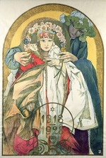 Mucha, Alfons Marie - Poster for the 10th Anniversary of the Independence of the Republic of Czechoslovakia