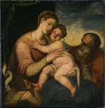 Schiavone, Andrea - The Holy Family with John the Baptist