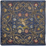 West European Applied Art - Embroidery with the Depiction of the Allegory of Time