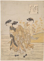 Harunobu, Suzuki - The Tama River at Ide, Yamashiro Province
