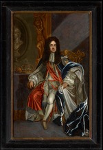 Kneller, Sir Gotfrey - Portrait of Charles II of England (1630-1685), in the robes of the Order of the Garter