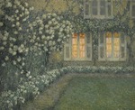 Le Sidaner, Henri - Le jardin blanc au crépuscule ( The white garden at dusk)
