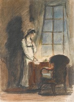 Rudakov, Konstantin Ivanovich - Tatyana. Illustration for the novel in verse Eugene Onegin by A. Pushkin