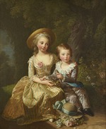 Vigée Le Brun, Louise Élisabeth - Portrait of Madame Royale and Louis-Joseph Xavier, Dauphin of France