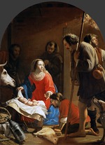Oost, Jacob van, the Elder - The Adoration of the Shepherds with Saint Francis of Assisi