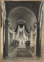 Anonymous - Peter and Paul Cathedral Decoration to the Burial Ceremony for Peter III and Catherine II