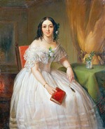 Orlov, Pimen Nikitich - Portrait of Sophia Nikolayevna Karamzina (1802-1856)