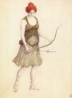 Bakst, Léon - Costume design for the ballet Sylvia ou La Nymphe de Diane by Léo Delibes