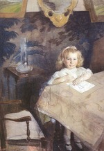 Bakst, Léon - Portrait of Marina Nikolayevna Gritsenko (1901-1971) as Child
