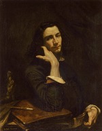 Courbet, Gustave - The man with the leather belt (Self-Portrait)