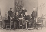 Photo studio A. Pasetti - The Tchaikovsky Brothers: Nikolay Ilyich, Peter Ilyich, Anatoly Ilyich, Ipppolit Ilyich and Modest Ilyich