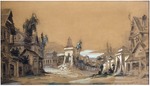 Isakov, Pavel Alexandrovich - Stage design for the theatre play Posadnik by A. Tolstoy