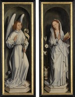 Memling, Hans - The Annunciation. The side panels from the Triptych of Jan Crabbe