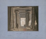 Chaperon, Philippe - Set design for opera Aida by Giuseppe Verdi. Théâtre de l'Opéra, Cairo