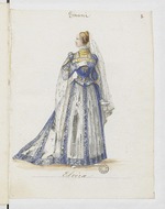 Anonymous - Elvira. Costume design for the opera Ernani by Giuseppe Verdi