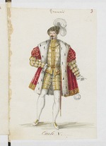 Anonymous - Don Carlos. Costume design for the opera Ernani by Giuseppe Verdi