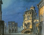 Magnani, Girolamo - Set design for opera Simon Boccanegra by Giuseppe Verdi