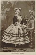 Anonymous - Portrait of Adelina Patti (1843-1919) in the Théâtre des Italiens