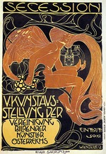 Moser, Koloman - Vienna Secession, Fifth Exhibition poster