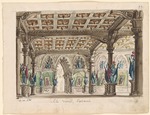 Conti, M. - Set design for the Opera Ernani by Giuseppe Verdi
