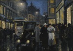 Fischer, Paul Gustaf - An evening stroll on the boulevard