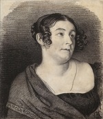 Kiprensky, Orest Adamovich - Portrait of Elizabeth Mikhailovna Khitrovo (1783-1839)