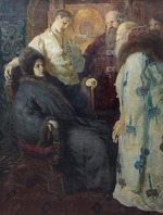 Makovsky, Konstantin Yegorovich - The ambassadors of the Zemsky Sobor trying to convince the nun Marfa that her son Mikhail Feodorovich Romanov should accept the