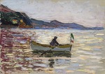 Kandinsky, Wassily Vasilyevich - Rapallo. Boat at sea