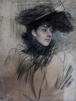 Boldini, Giovanni - Portrait of a Young Woman